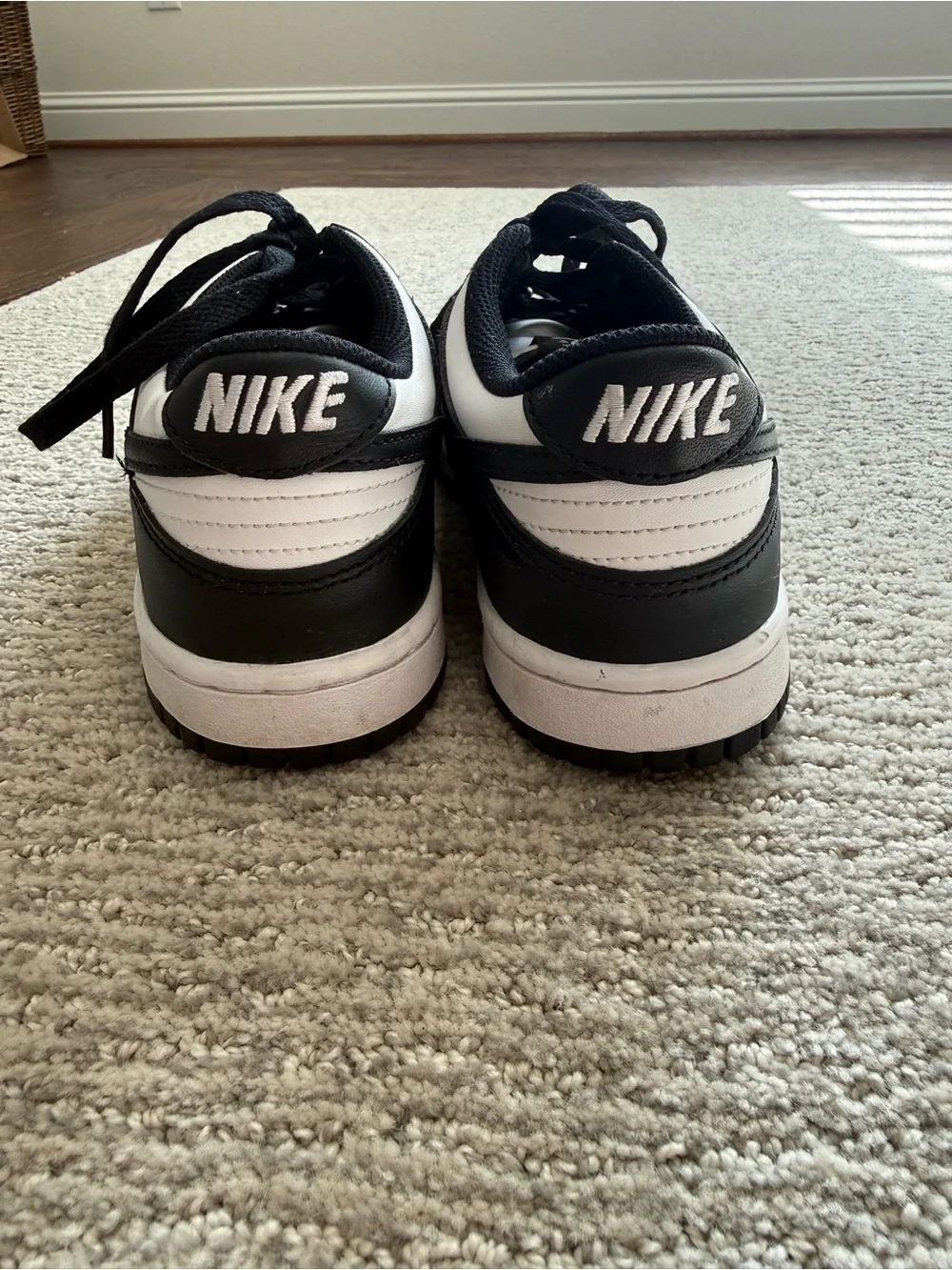 Nike Dunk Low Panda GS Black White Youth 6Y Worn Twice